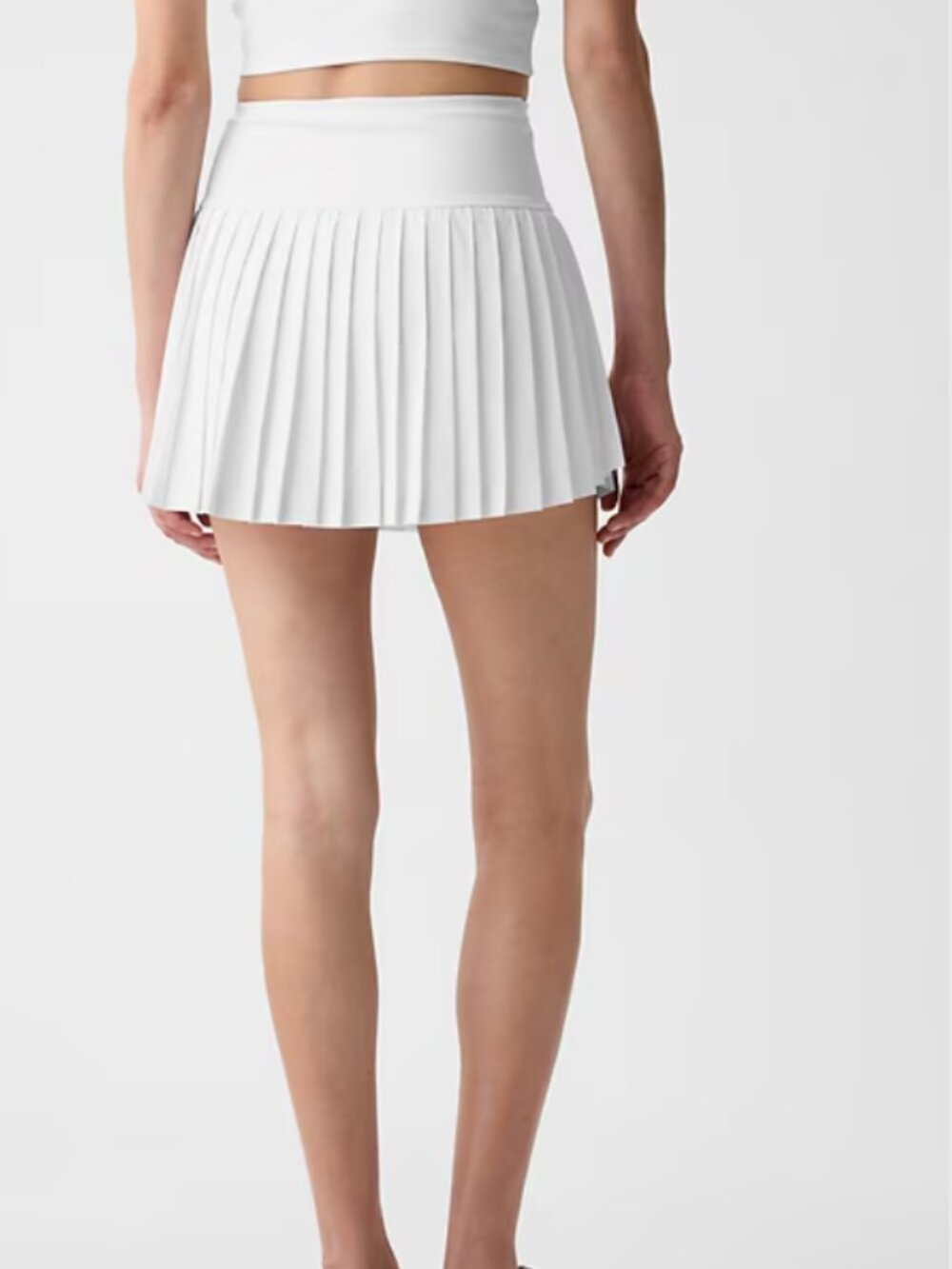 Gap Fit Pleated Exercise Skort Skirt Size Medium White Tennis Pickleball Summer